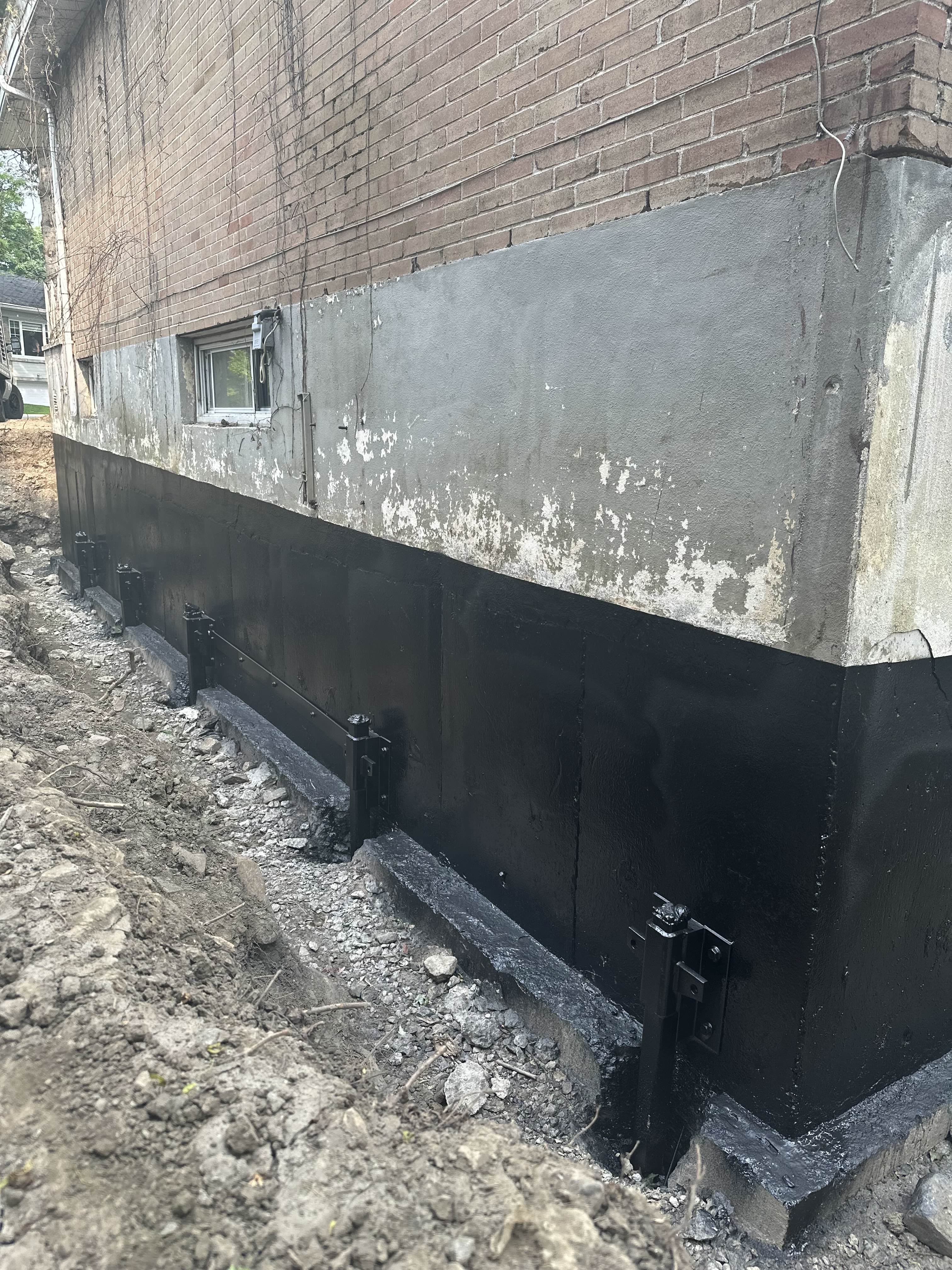 Travaux de fondation en cours