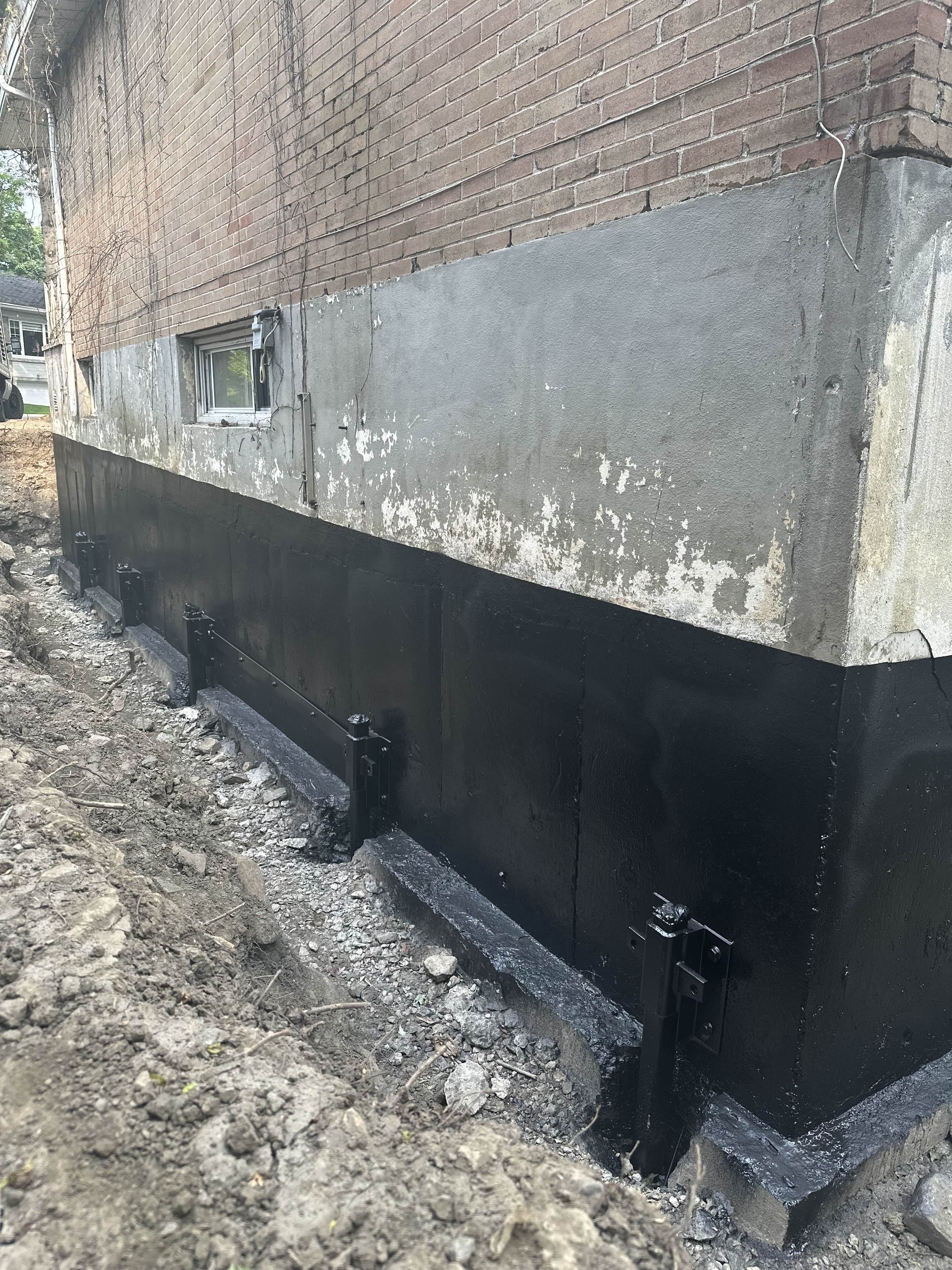 Travaux de fondation en cours